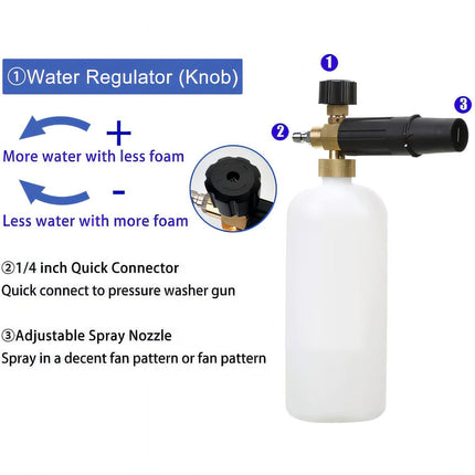 Foam Cannon Pressure Washer Gun with Dual Connector, Foam Sprayer – image 16