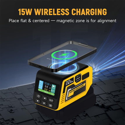 Adjustable Voltage Converter, Voltage Regulator with Wireless Charger and USB C – image 6