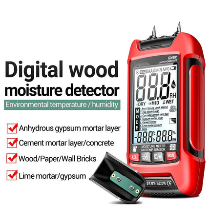 Wood Moisture Meter Pinless, Rechargeable Moisture Meter for Walls and Firewood – image 14