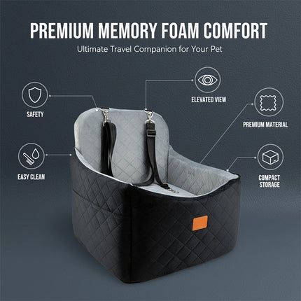 Dog Car Seats for Back Seat, Plush Dog Bed for Car with Non Slip Bottom – image 16