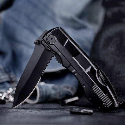 Stainless Steel Multitool, 6 in 1 Pocket Knife Pliers with Bottle Opener