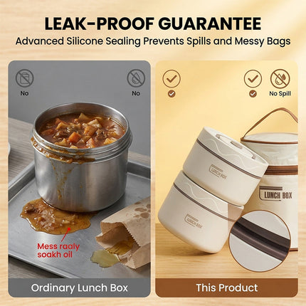Bento Lunch Box, Insulated Lunch Box with Bag – image 9