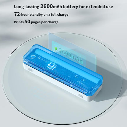 Portable Thermal Printer, Bluetooth Printer for Travel