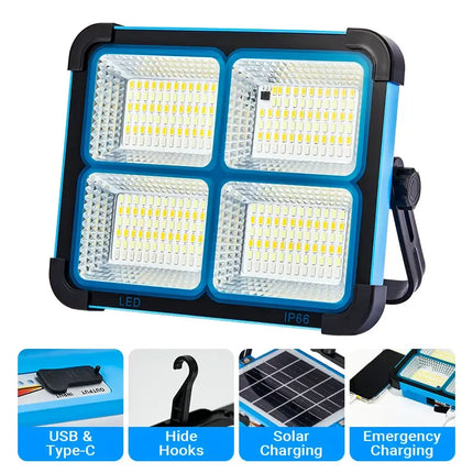 Rechargeable LED Work Light, Magnetic Work Light with Stand for Emergency Use