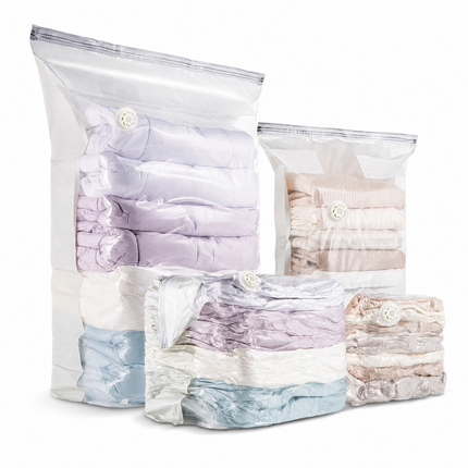 Vacuum Storage Bags for Clothes, 3D Cube Space Saver Bags, Blanket Storage Bags for Comforters and Pillows