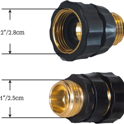 Garden Hose Quick Connector 3/4 Inch, Aluminum Water Hose Quick Connect Fittings – image 10