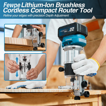 Router Tool, Wood Router for Woodworking with Brushless Motor – image 4