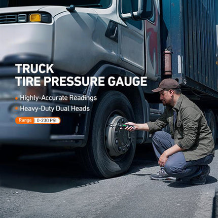Digital Tire Pressure Gauge, Heavy Duty Tire Gauge with Backlit LCD and Flashlight
