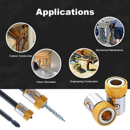 Universal Magnetic Ring for Screwdriver Bits, Magnet for Screwdriver