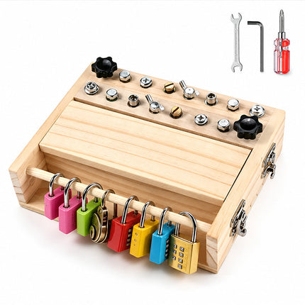 Fine Motor Skills Toy, Lock and Key Board – image 11