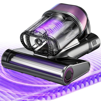 Mattress Vacuum Cleaner, Handheld Vacuum Cleaner for Bed and Sofa, Bed Vacuum with Warm Air and Cyclonic Filtration