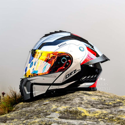 Full Face Motorcycle Helmet Modular, DOT Approved Motorcycle Helmet with Dual Lens – image 4