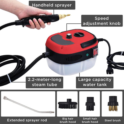 Handheld Steam Cleaner with 3 Brushes, Portable Steam Cleaner for Home and Kitchen