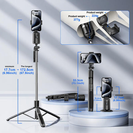 Auto Tracking Phone Stand, Phone Stand for Desk and Vlogging