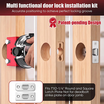 Aluminum Door Latch Jig for Router and Drill