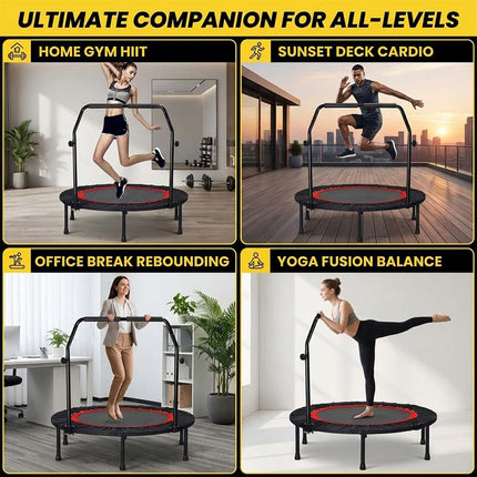 Rebounder Trampoline, Indoor Trampoline for Low Impact Cardio