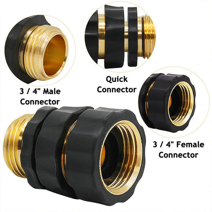 Garden Hose Quick Connector Set, Water Hose Quick Connect Fittings
