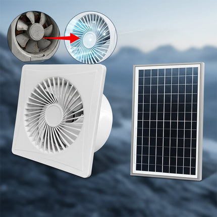 Solar Attic Fan with Adapter, Ventilation Fan for Greenhouse and Chicken Coop – image 13