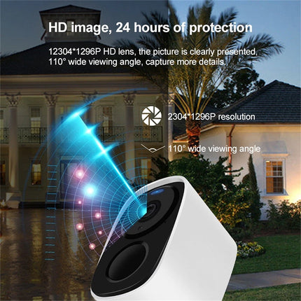 Wireless Security Camera Outdoor, Home Security Camera 2K with Night Vision