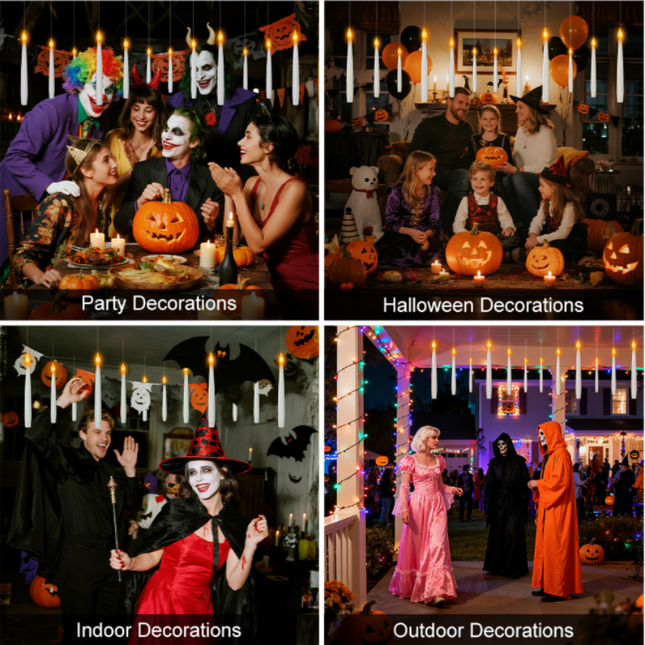Flameless Taper Candles, Floating Candles with Magic Wand Remote, Battery Operated Candles for Halloween Decorations_01