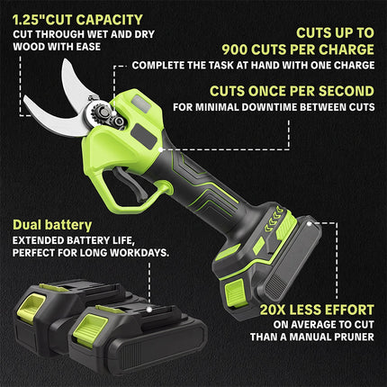 Cordless Electric Pruning Shears, Electric Pruners with Brushless Motor