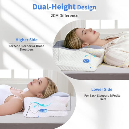 Side Sleeper Pillow for Neck Pain, Cervical Pillow