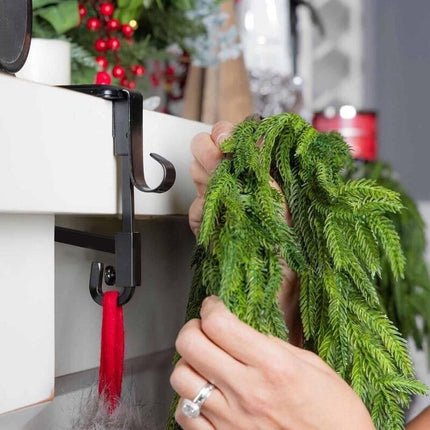 Stocking Hangers for Mantel, 2 in 1 Garland Hanger for the Fireplace – image 6