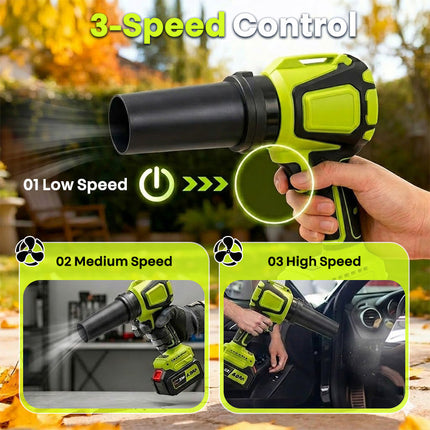 Cordless Leaf Blower Vacuum 2 in 1 with 40000 RPM Motor, 400 CFM Electric Leaf Blower – image 8