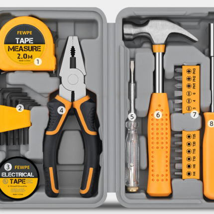 Household Tool Set with Storage Box, Pink Tool Set – image 10