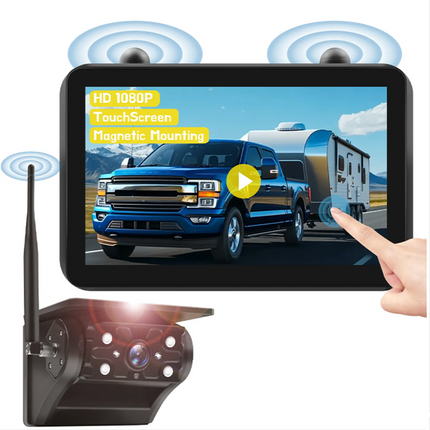 Wireless Backup Camera System, Solar RV Backup Camera with Night Vision