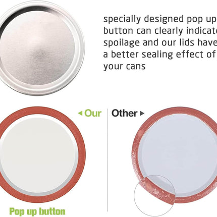 Mason Jar Lids Wide Mouth and Regular Mouth – image 5