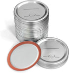 Glass Jar Lids 20 Pack, Mason Jar Lids Wide Mouth and Regular Mouth, Canning Supplies with Metal Lids for Food Storage
