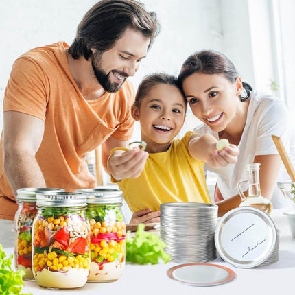 Glass Jar Lids 20 Pack, Mason Jar Lids Wide Mouth and Regular Mouth