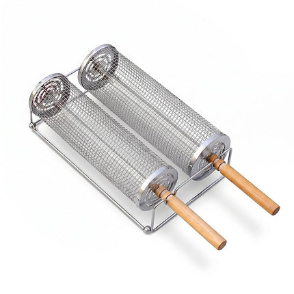Rolling Grill Baskets with Wooden Handles – image 10