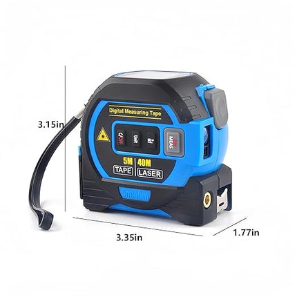 Laser Tape Measure, Digital Tape Measure with 16 ft Steel Tape