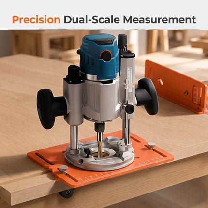 Router Guide for Straight Slotting, Woodworking Jig with Dual Scales – image 8