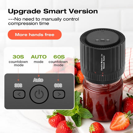 Electric Mason Jar Vacuum Sealer, Vacuum Sealer Machine for Wide and Regular Mouth Mason Jar Lids
