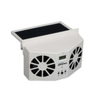 Solar Powered Dual Outlet Exhaust Fan - White