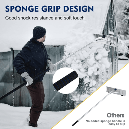 Roof Rake for Snow Removal, Leaf Rake for Roof Debris