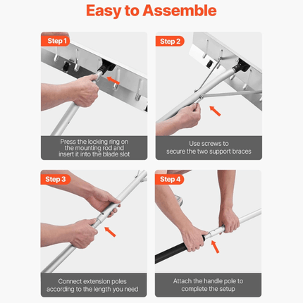 Roof Rake for Snow Removal, Leaf Rake for Roof Debris – image 9