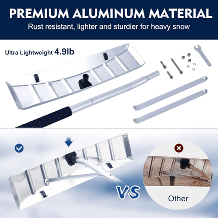Roof Rake for Snow Removal, Leaf Rake for Roof Debris – image 5