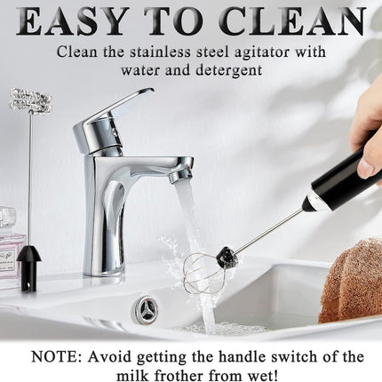 Handheld Milk Frother, Rechargeable Drink Mixer for Coffee
