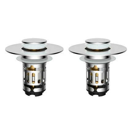 Pop Up Sink Stopper with Strainer, Bathroom Sink Drain Stopper with Hair Catcher – image 11
