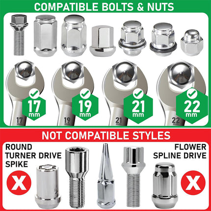 Lug Nut Remover for Damaged Bolts, Stripped Bolt Remover