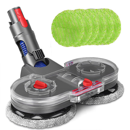 Electric Spinning Mop Head for Dyson V6 V7 V8 V10 V11, Vacuum Mop Attachment for Hard Floors with 6 Washable Pads – image 4