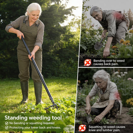 Stand Up Weed Puller Tool, Weeding Tools for Dandelions and Deep Roots