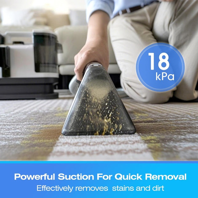 Portable Carpet Cleaner Machine, Upholstery Cleaner with Dual Tanks, Carpet Shampooer for Couch and Stairs_01