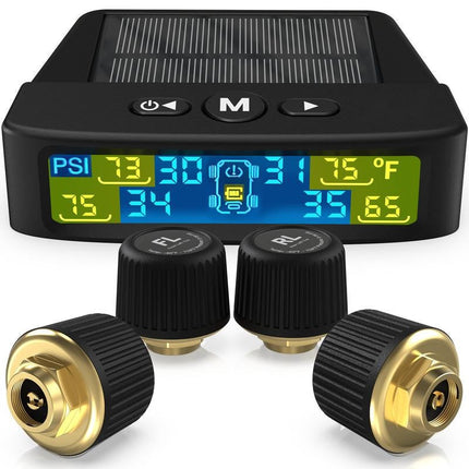 Trailer Tire Pressure Monitoring System, Solar RV Tire Pressure Monitor TPMS with 6 Sensors – image 9