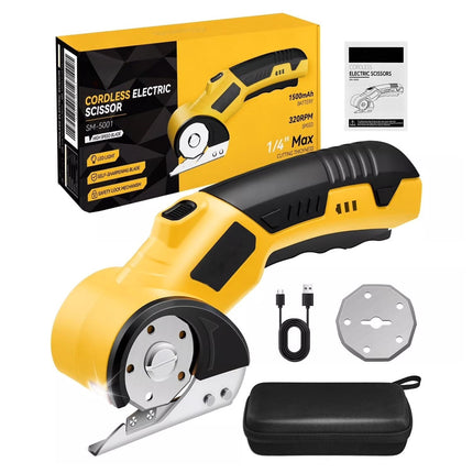 Electric Scissors with Extra Blade and Bag, Cordless Electric Scissors for Cardboard – image 10
