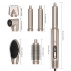 Hair Styler 6 in 1, Ionic Hair Dryer with Blow Dryer Brush and Auto Rotating Curling Iron, Hair Styling Tool